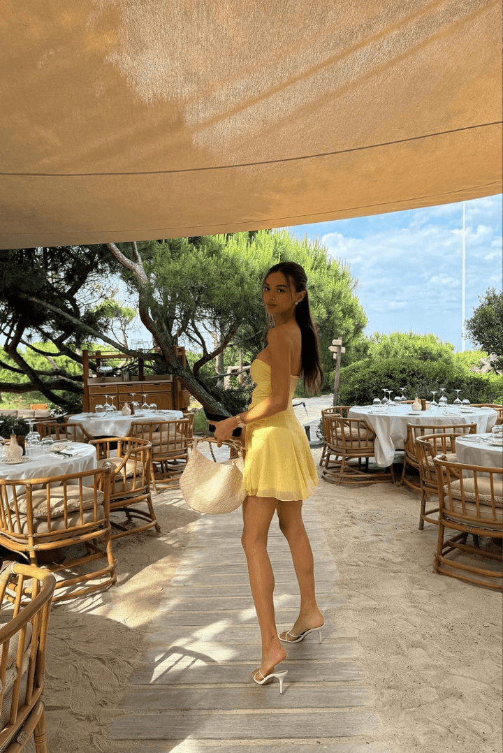 Crystal Blush – Vestido Mini Luna (2 piezas)