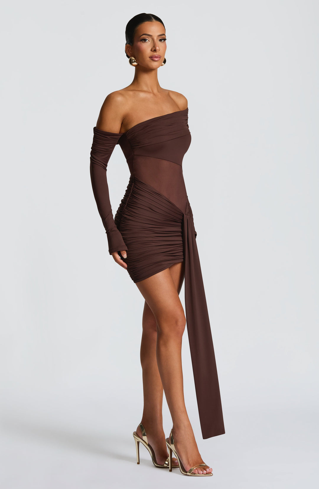 Vestido Mavra Mini - Plum Brown