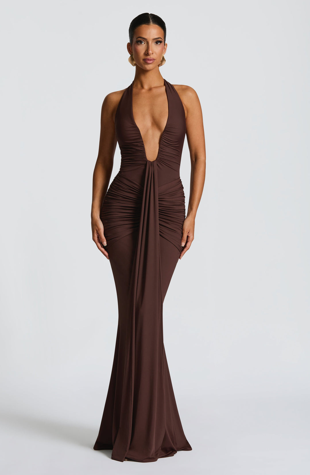 Rosetta Maxi Dress - Plum Brown